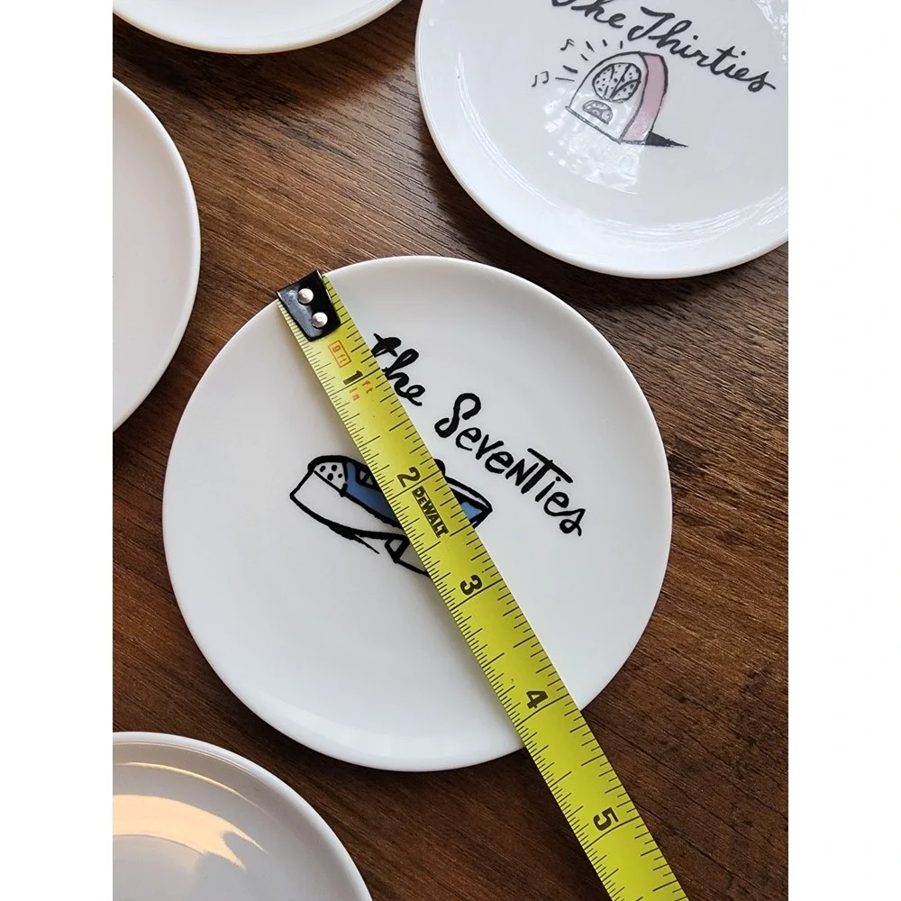 Pottery Barn Millennium Plates Amuse Bouche Appetizers Party Lot of 12 Kitsch 4